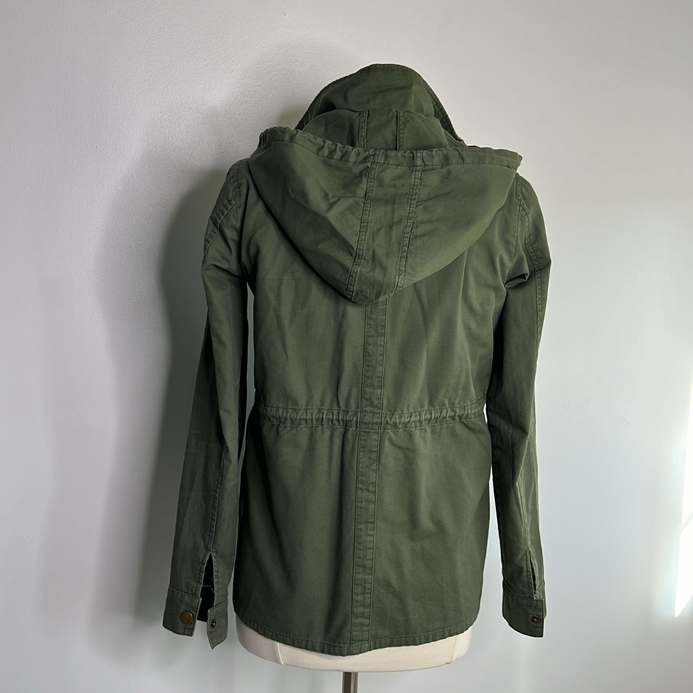 41 Hawthorn Chaplin Essential Hooded Anorak olive green utility Jacket small - Picture 8 of 15